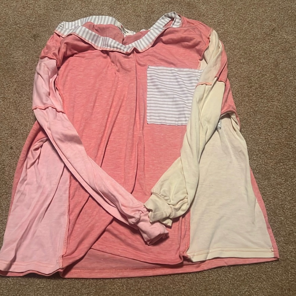 Long Sleeve Multi Pastel Shirt